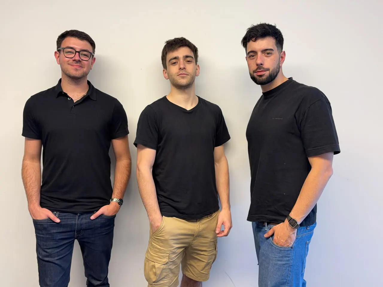 Enzo, Julián y Lucas, el equipo de Orich, de izquierda a derecha.